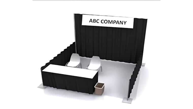 8″ x 14″ Printed Exhibitor Sign – White | Rental 8″ x 14″ Printed Exhibitor Sign – White | Rental