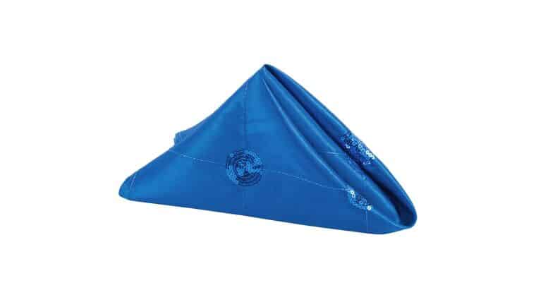 Sequins Taffeta Napkin 20″x20″ – Royal Blue | Rental