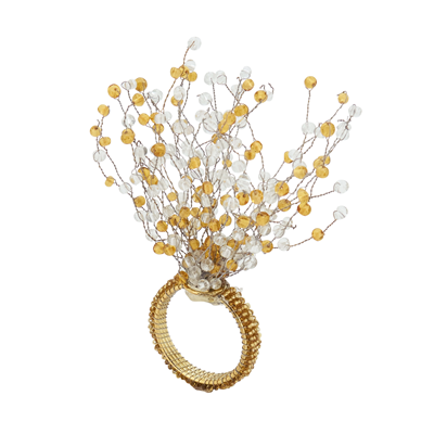 NR389 Beaded Design Napkin Ring | Rental