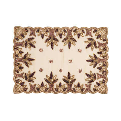 NTB01 Hand Beaded Design Placemat | Rental NTB01 Hand Beaded Design Placemat | Rental