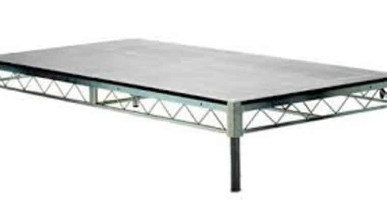 Steel Deck | Silver | 4′ x 8′ | Stage Panel Rental | Rental Steel Deck | Silver | 4′ x 8′ | Stage Panel Rental | Rental