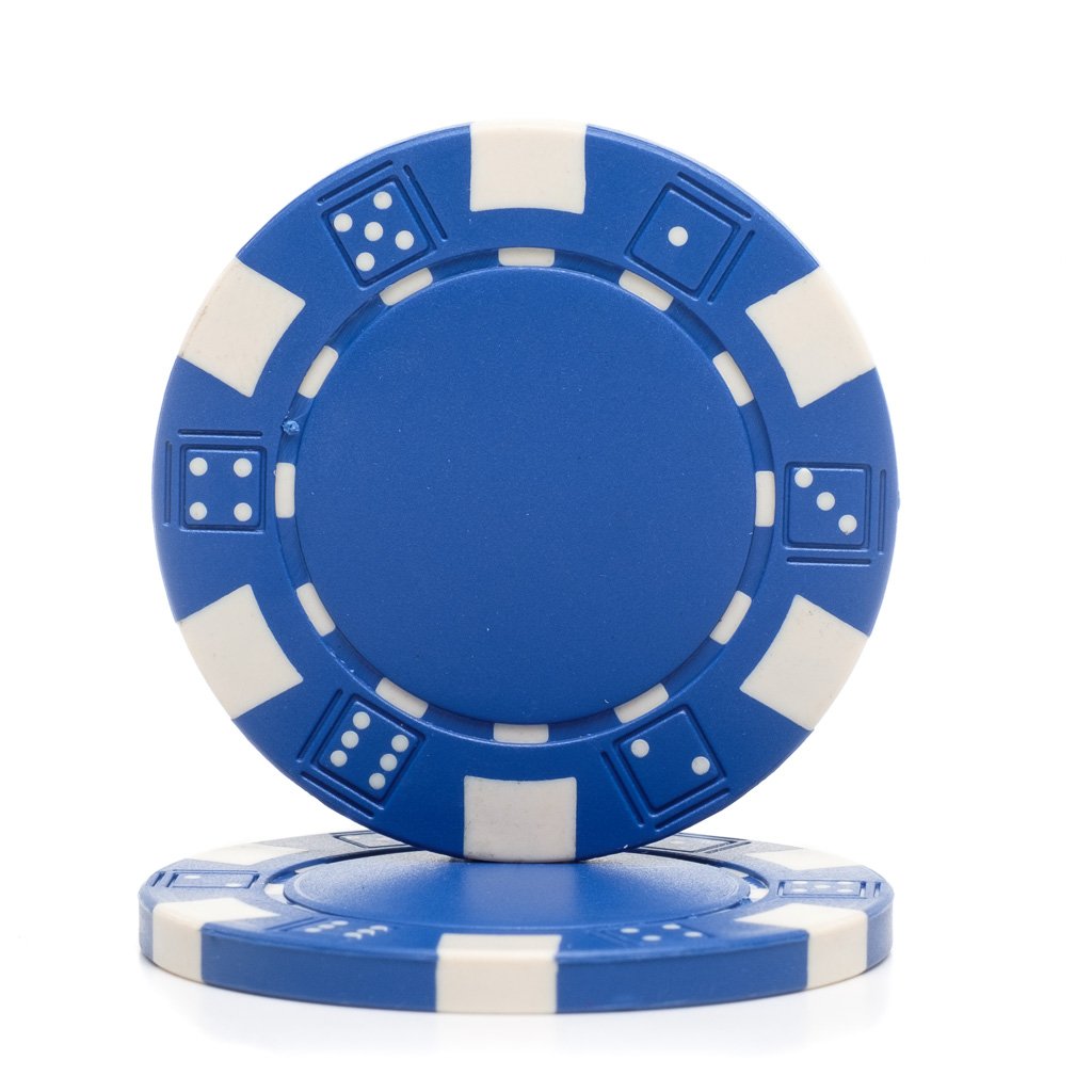 Part – Brybelly Blue Clay Composite Striped 11.5 Poker Chip | Rental