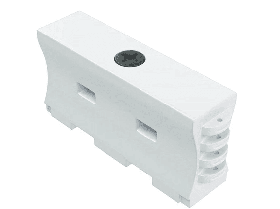Water Wall Construction Jersey Barrier – 32 in. H x 72 in. L x 18 in. W, 80 lbs – White | Rental