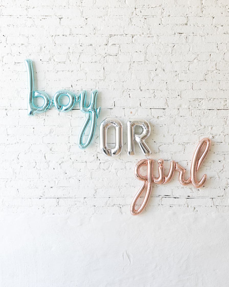 Gender Reveal – BOY OR GIRL Foil Scripts and Letters Set | Purchase Gender Reveal – BOY OR GIRL Foil Scripts and Letters Set | Purchase