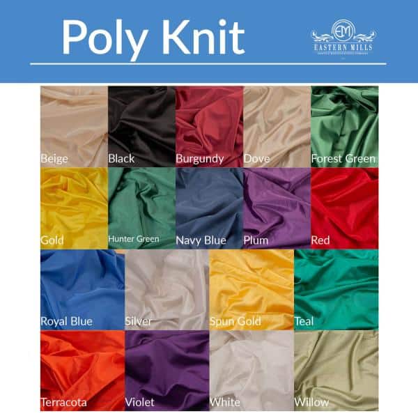 6ft Poly Knit Cloth Drape Panel w/ Sewn Rod Pocket (IFR) by Eastern Mills | Rental