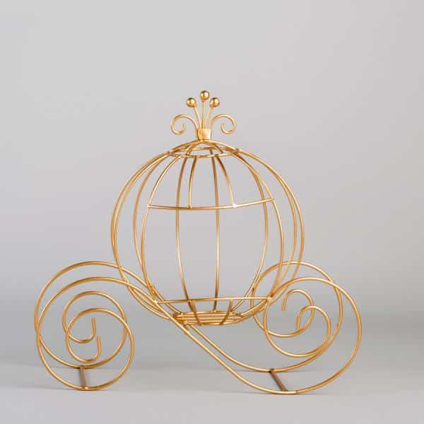 Decostar™ Metal Pumpkin Carriage 12¼” – Gold | Rental Decostar™ Metal Pumpkin Carriage 12¼” – Gold | Rental