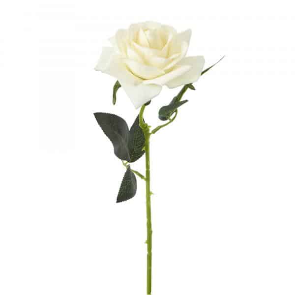 Decostar™ Artificial Single Rose 19½” – White | Rental Decostar™ Artificial Single Rose 19½” – White | Rental