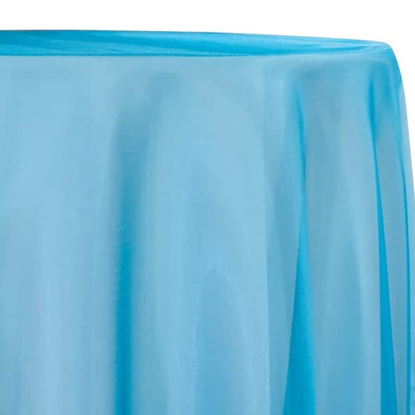Crystal Organza Table Linen in Aqua 997 | Rental Crystal Organza Table Linen in Aqua 997 | Rental