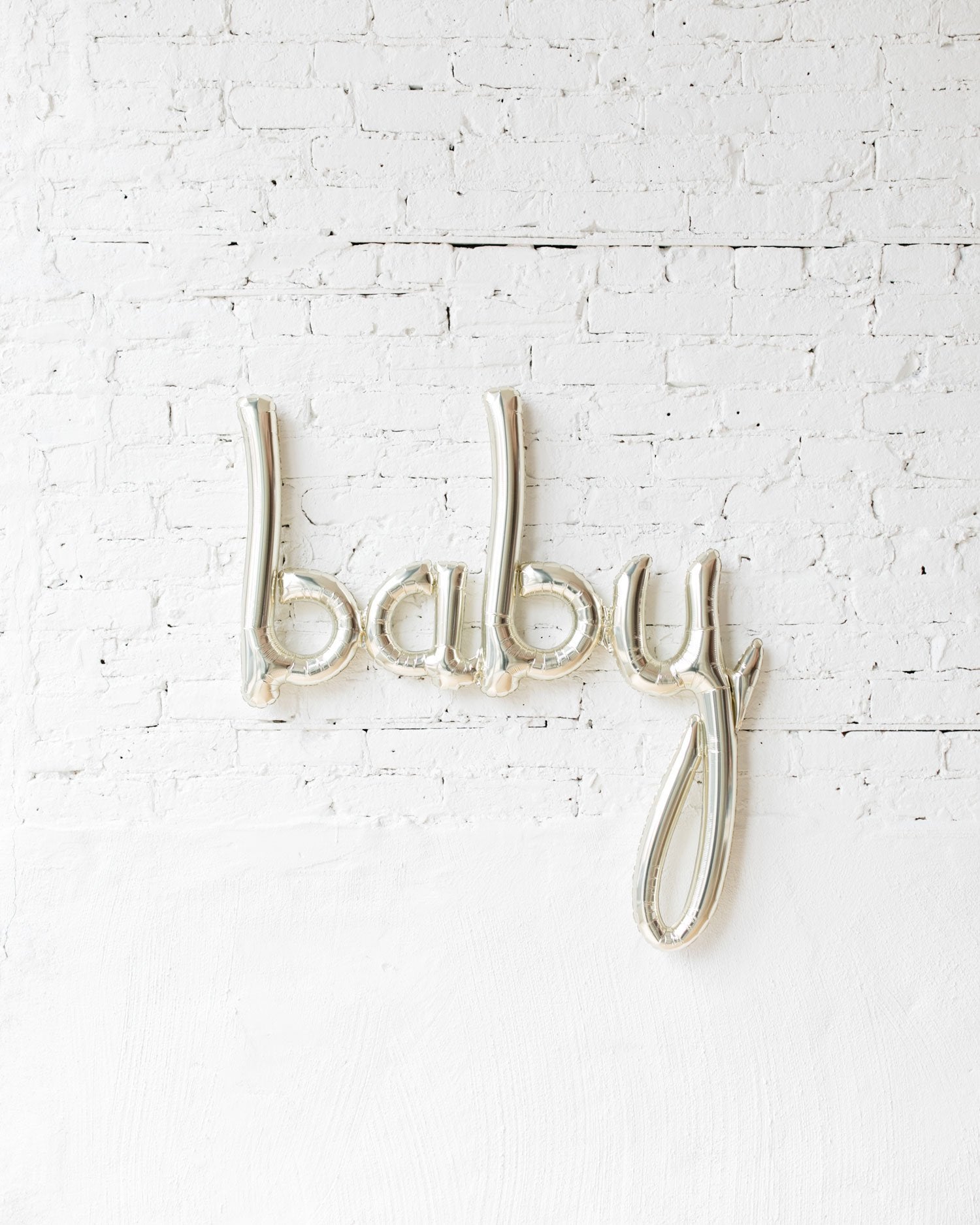 46in BABY Script Foil Balloon Set | Purchase 46in BABY Script Foil Balloon Set | Purchase