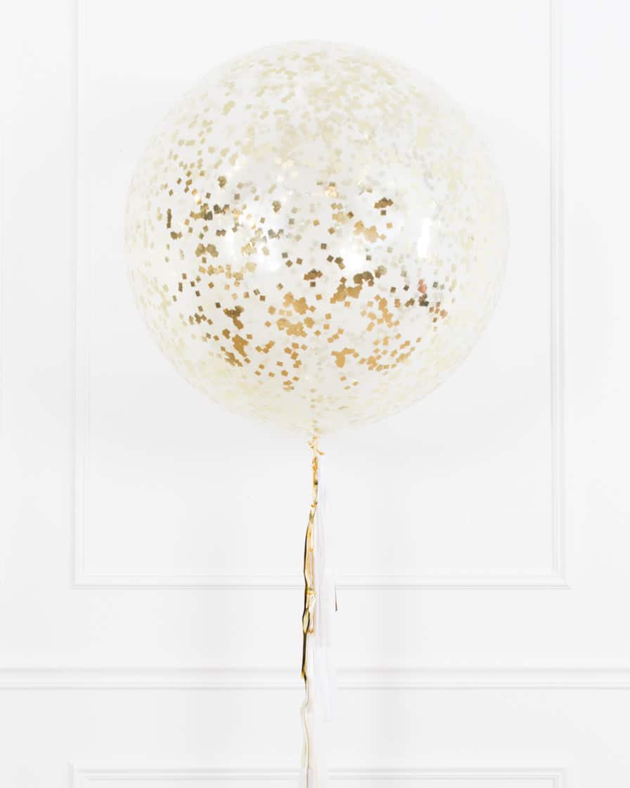 Baptism/Communion – Confetti Giant Balloon with Tassel | Rental