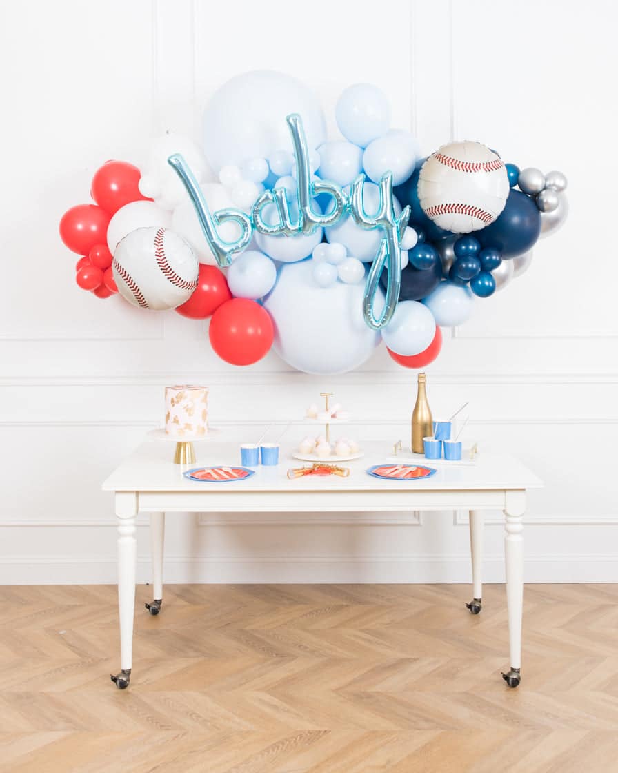 Baseball – BABY Balloon Backdrop Install Piece | Rental