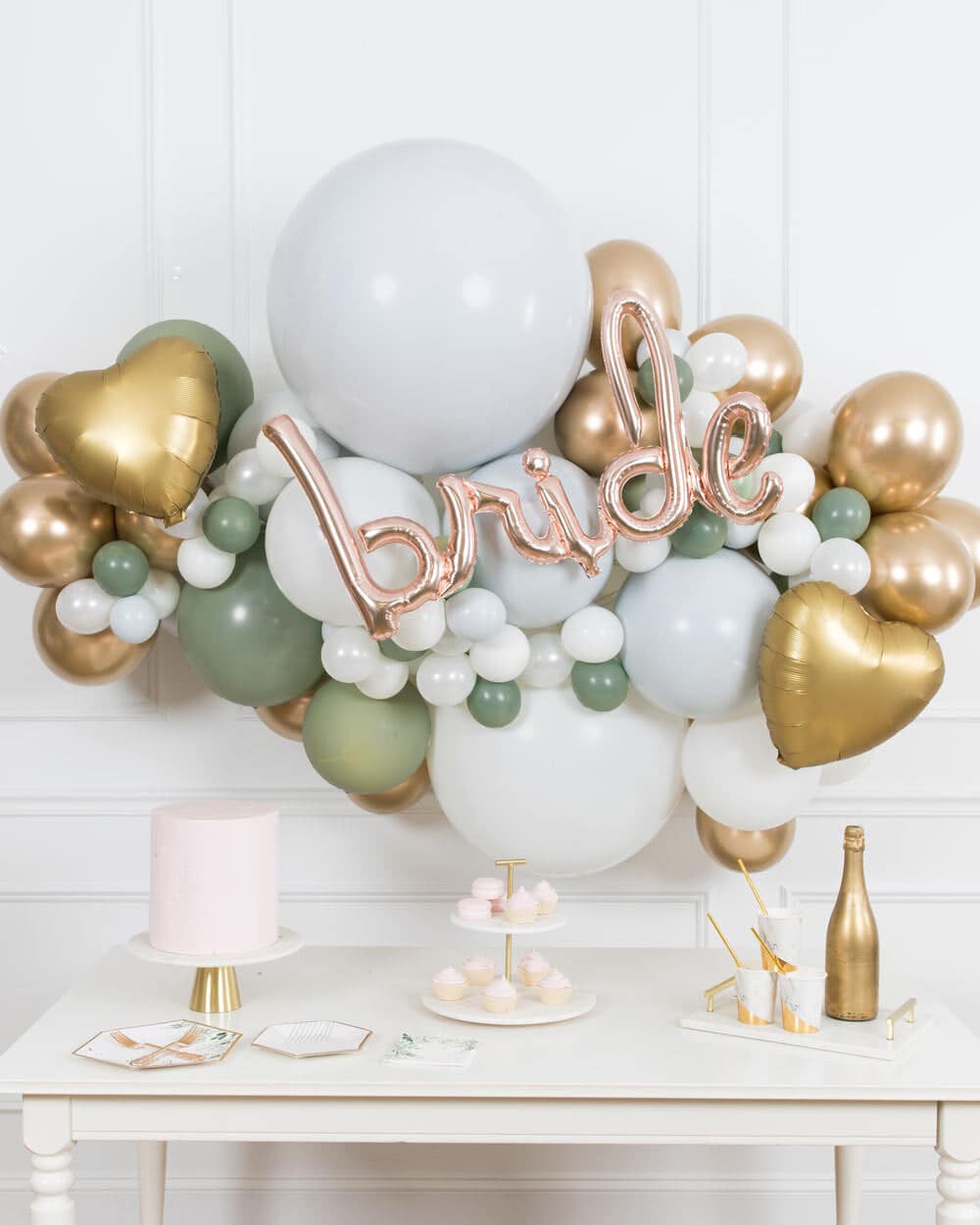 Gilded – Balloon Backdrop Install Piece with Foils – 6ft | Rental
