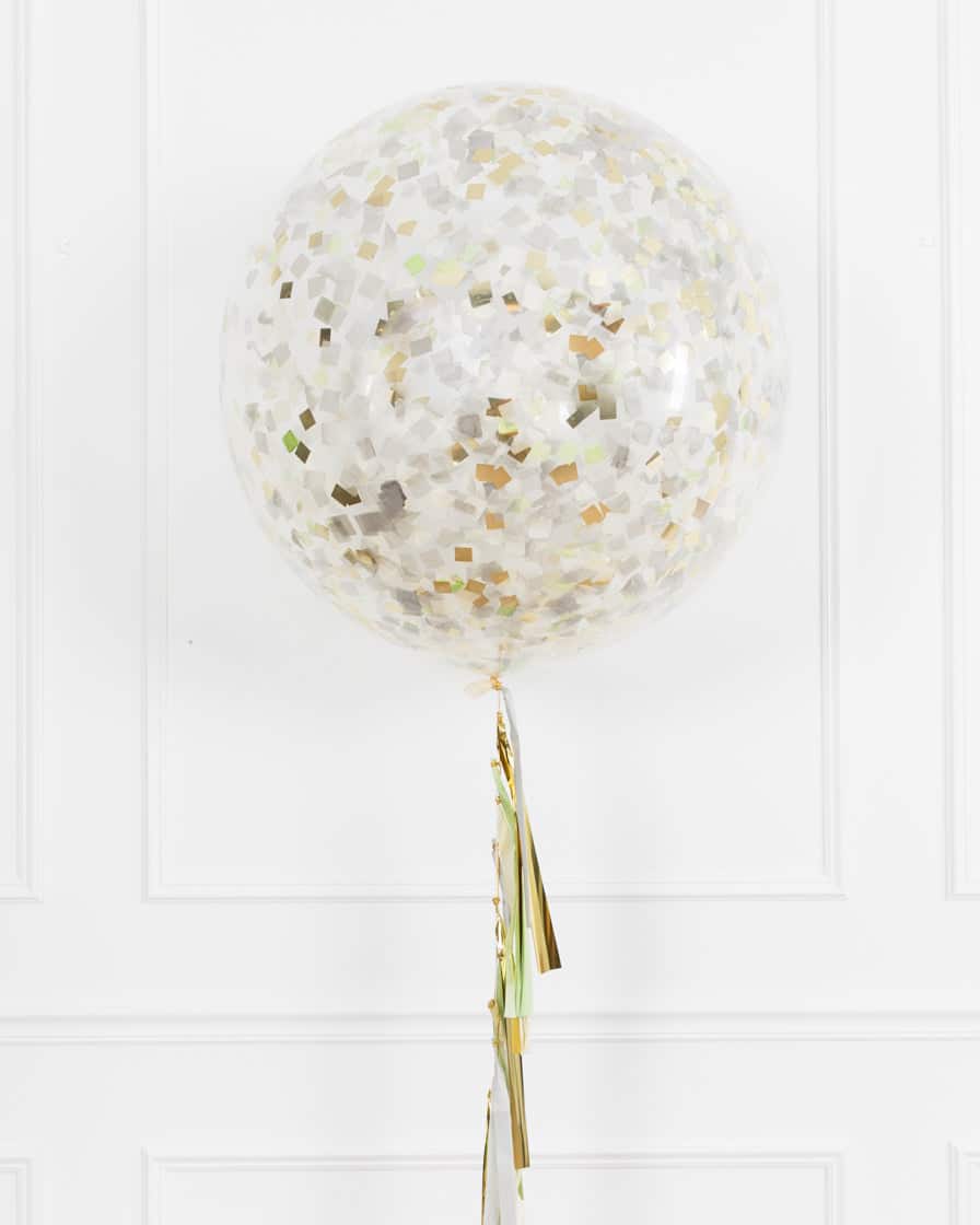 Botanical – Confetti Giant Balloon with Tassel | Rental