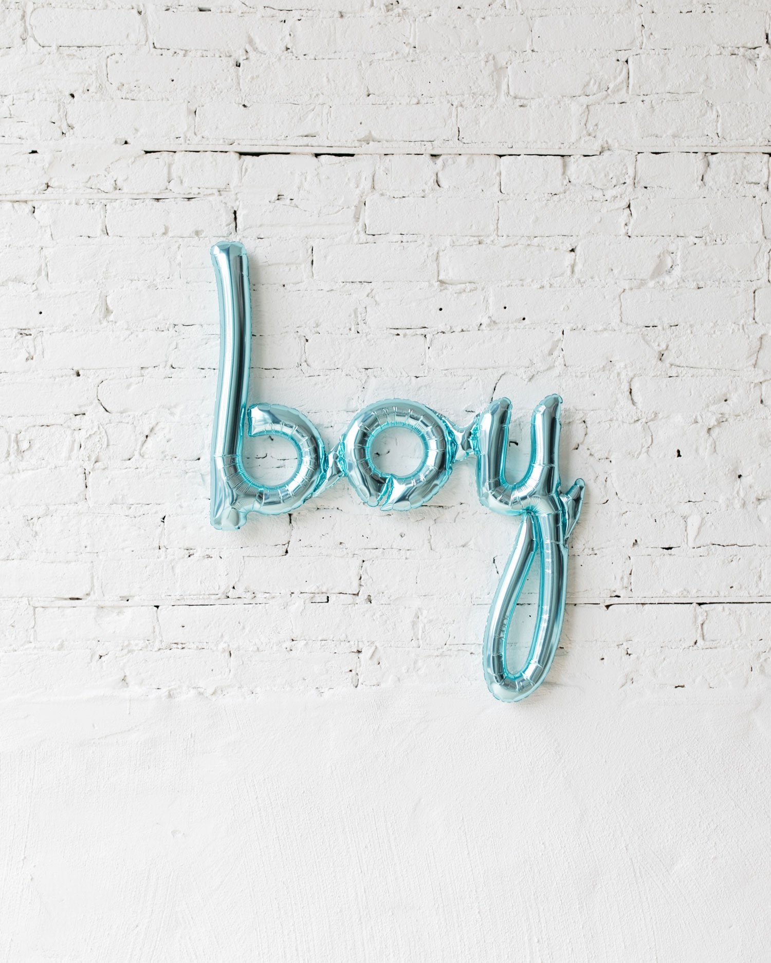 42in Pastel Blue BOY Script Foil Balloon | Purchase 42in Pastel Blue BOY Script Foil Balloon | Purchase