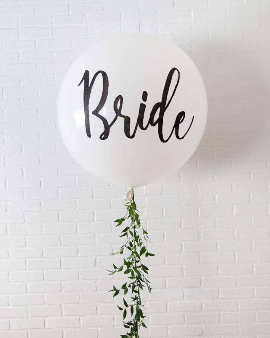 Provence – Bride or Groom Giant Balloon with Greenery Tassel | Rental