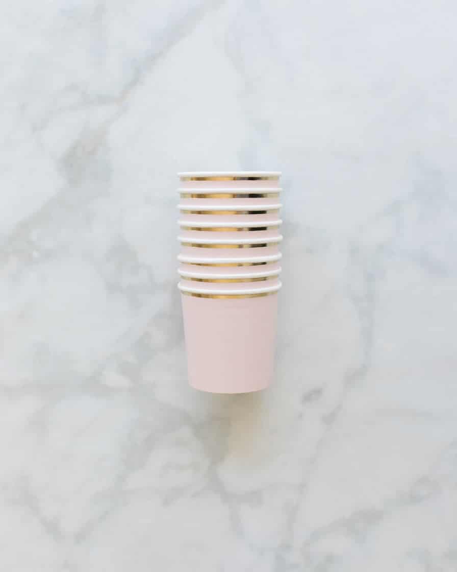 Meri Meri Dusky Pink Cups – pack of 8 | Rental