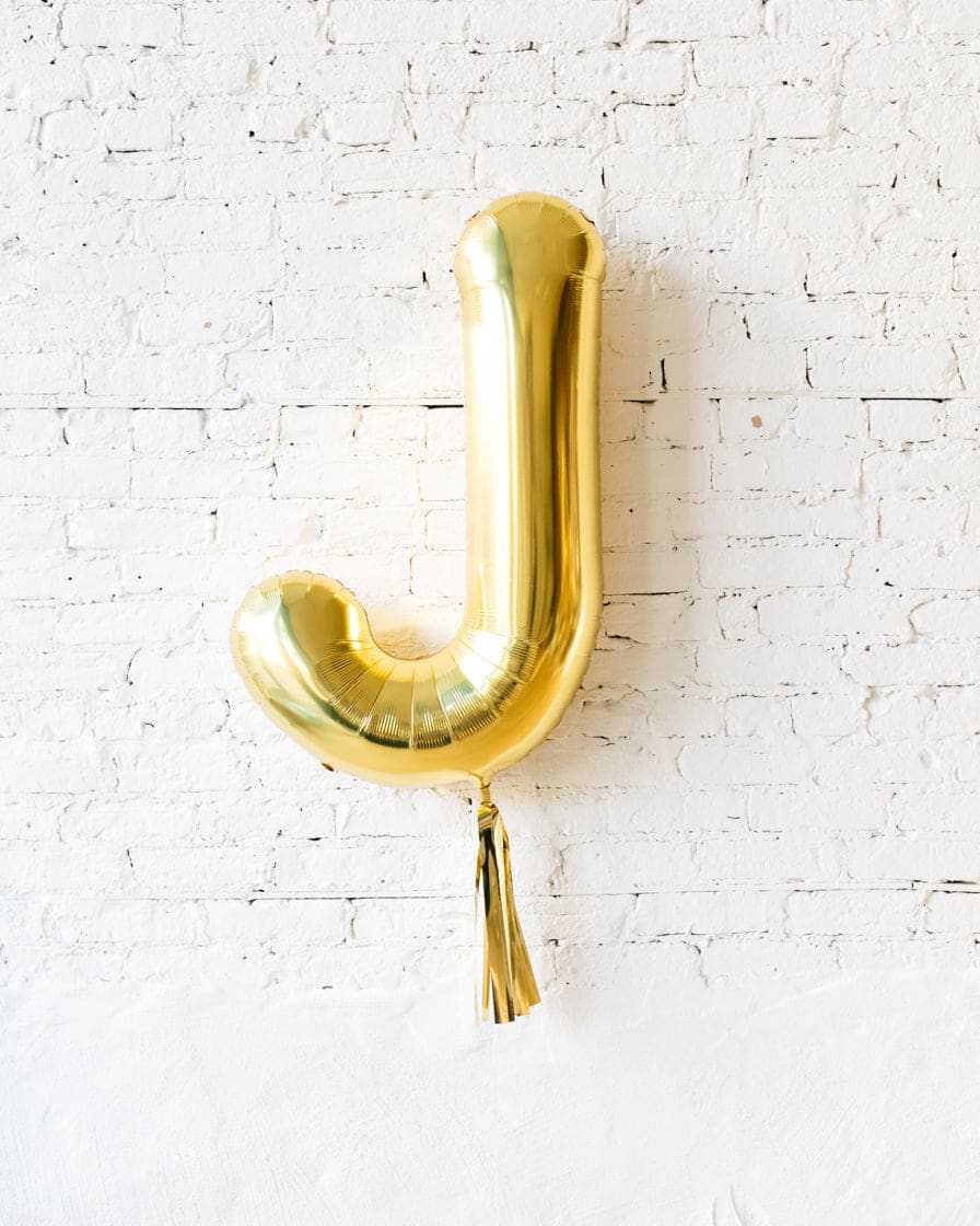 34in Gold Individual Foil Letter with Gold Skirt | Rental 34in Gold Individual Foil Letter with Gold Skirt | Rental