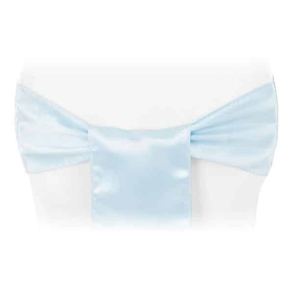 Sleek Satin Sash 6″ x 108″ – Baby Blue | Rental