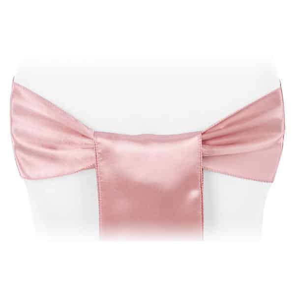 Sleek Satin Sash 6″ x 108″ – Dusty Rose/Mauve | Rental