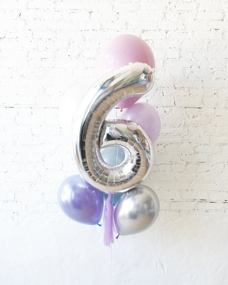 GIFT-Winter Wonderland Foil Number and Latex Balloon Bouquet | Rental GIFT-Winter Wonderland Foil Number and Latex Balloon Bouquet | Rental