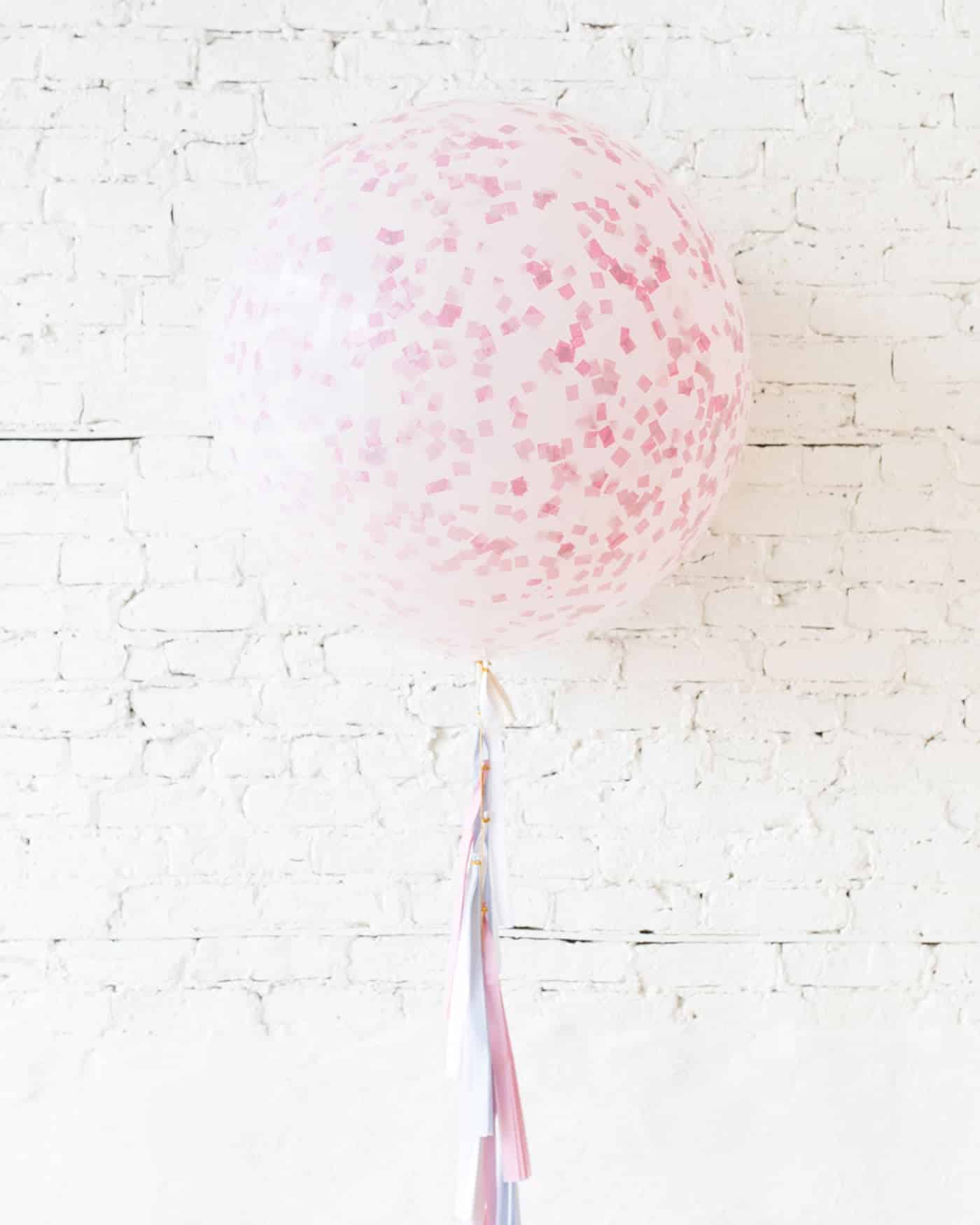 Petits Pastels – Frosted Pink Giant Balloon with Tassel | Purchase Petits Pastels – Frosted Pink Giant Balloon with Tassel | Purchase