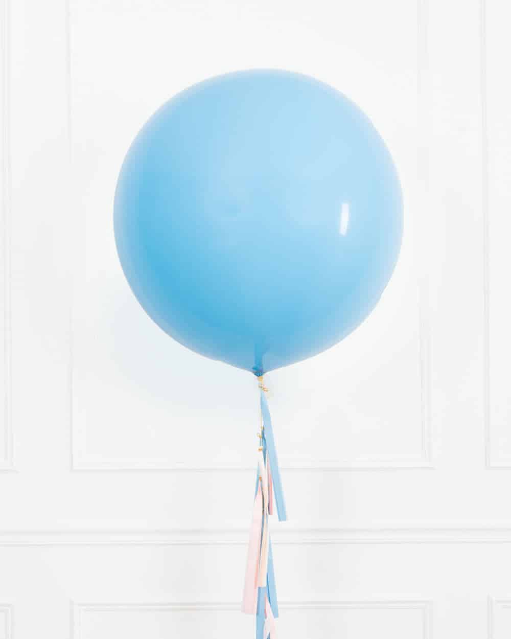 Petits Pastels – Pale Blue Giant Balloon with Tassel | Purchase Petits Pastels – Pale Blue Giant Balloon with Tassel | Purchase