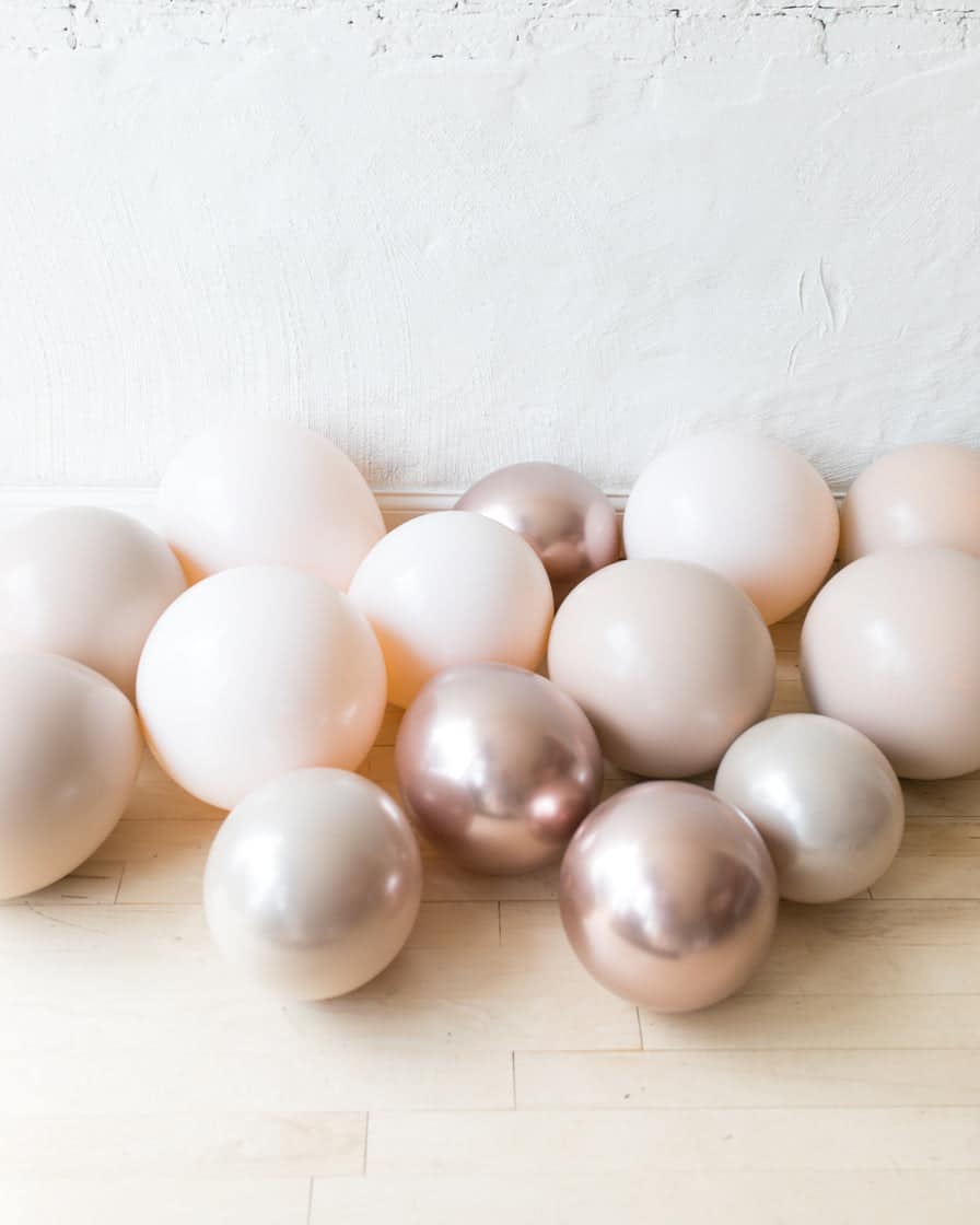 Glam Tan – Floor Balloons – set of 15 | Rental Glam Tan – Floor Balloons – set of 15 | Rental