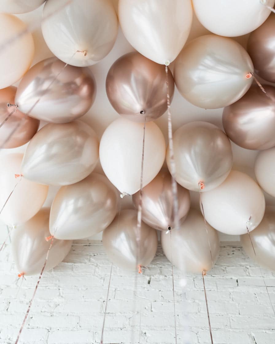 Glam Tan – 11in Ceiling Balloons – set of 25 | Rental Glam Tan – 11in Ceiling Balloons – set of 25 | Rental