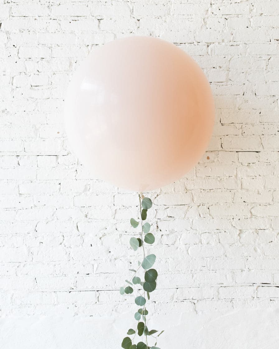 Glam Tan – Giant Balloon with Greenery Tassel | Rental Glam Tan – Giant Balloon with Greenery Tassel | Rental