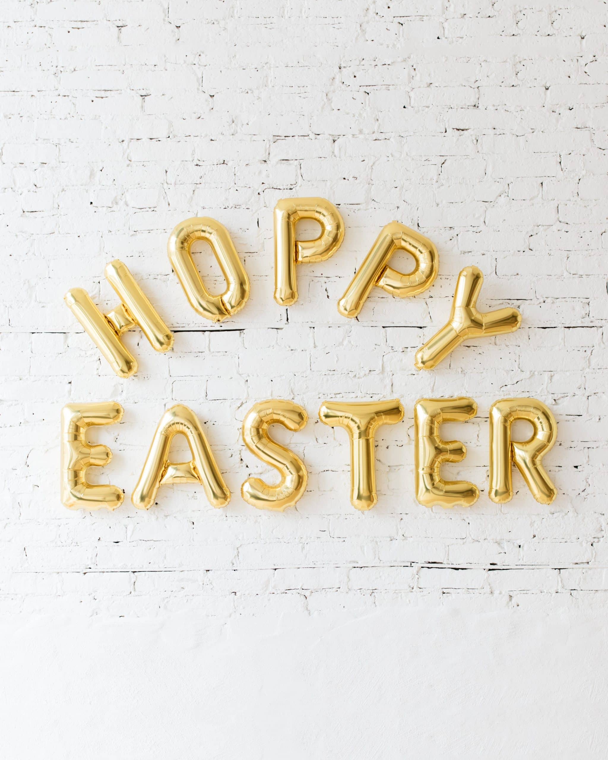 16in Gold HOPPY EASTER Foil Letters Set | Rental 16in Gold HOPPY EASTER Foil Letters Set | Rental
