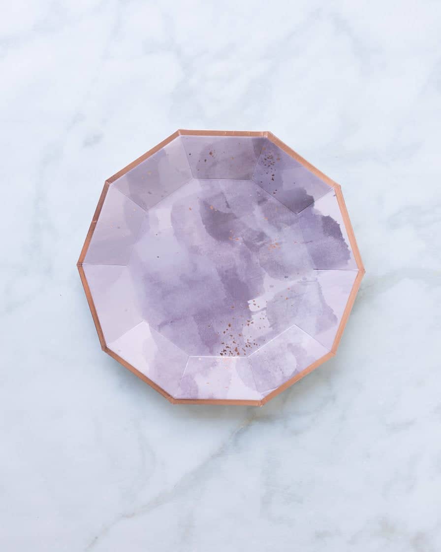 Harlow & Grey – Amethyst Dinner Plates – pack of 8 | Rental