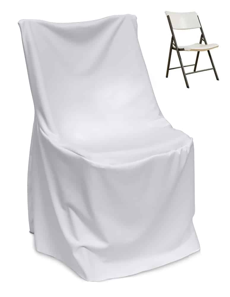 Poplin Lifetime (Square Top) Plastic Folding Chair Cover – Basic Quality | Rental Poplin Lifetime (Square Top) Plastic Folding Chair Cover – Basic Quality | Rental