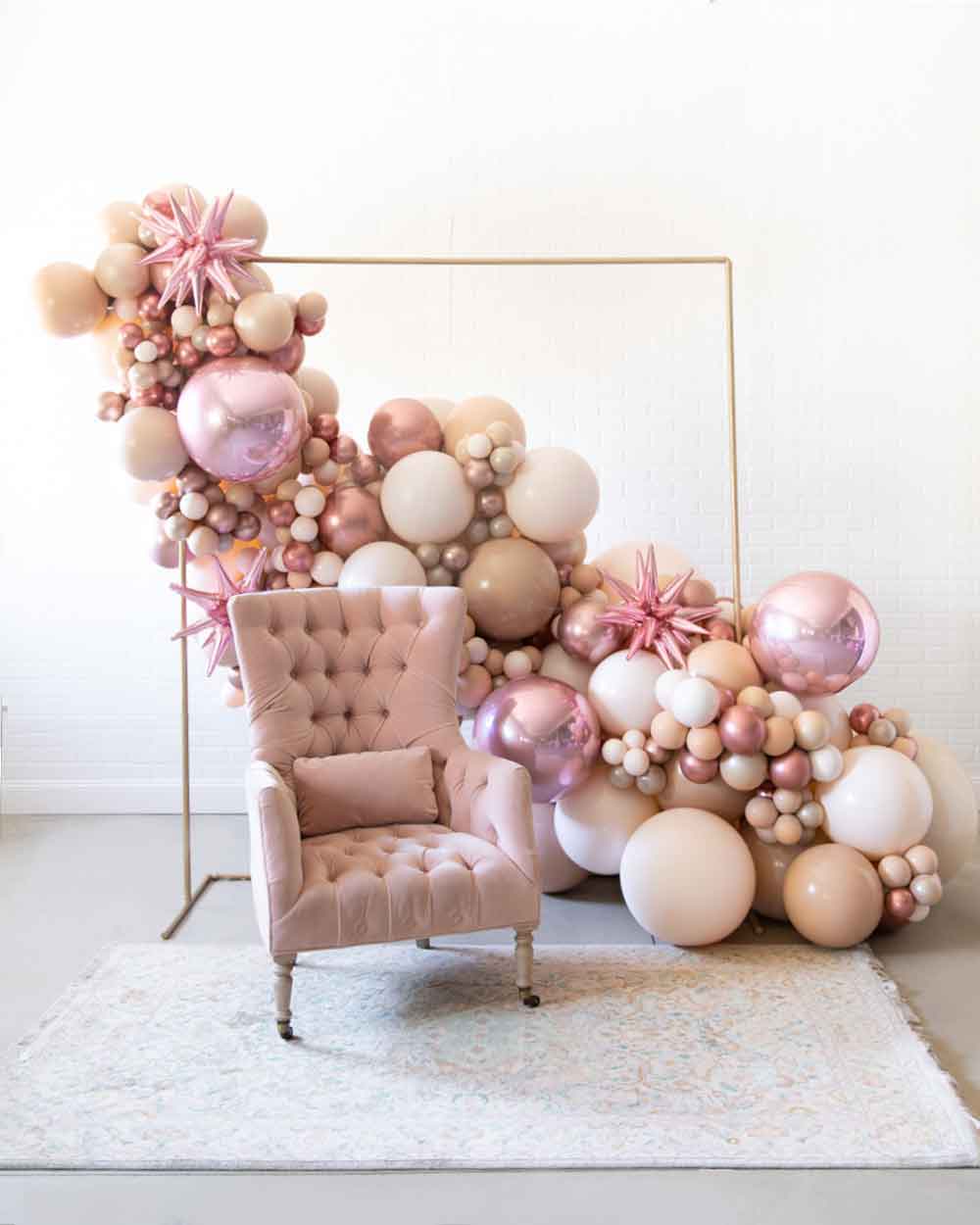 Modern Mauve – 7×7 Frame Install Piece | Rental