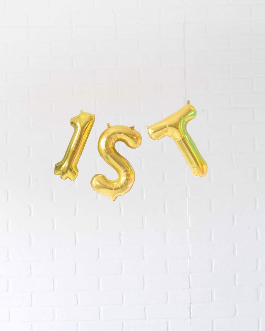Back 2 School – Customizable Grade 16in Gold Foil Letters Set | Rental