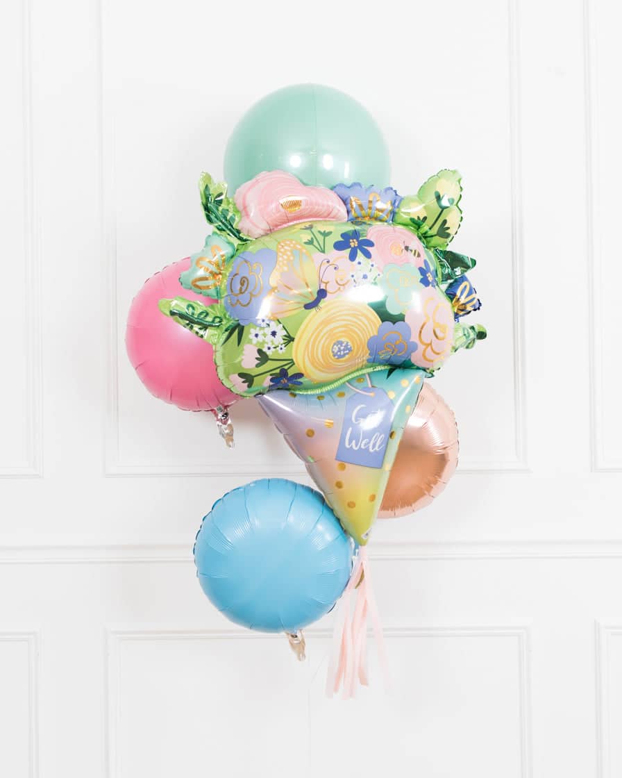 GIFT- Get Well Flower Balloon Bouquet | Rental