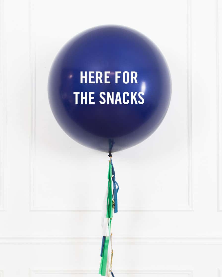 The Big Game – Here For the Snacks Giant Balloon | Rental
