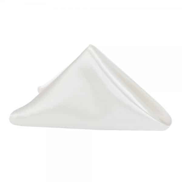 Sleek Satin Napkin 20″x20″ – Ivory | Rental
