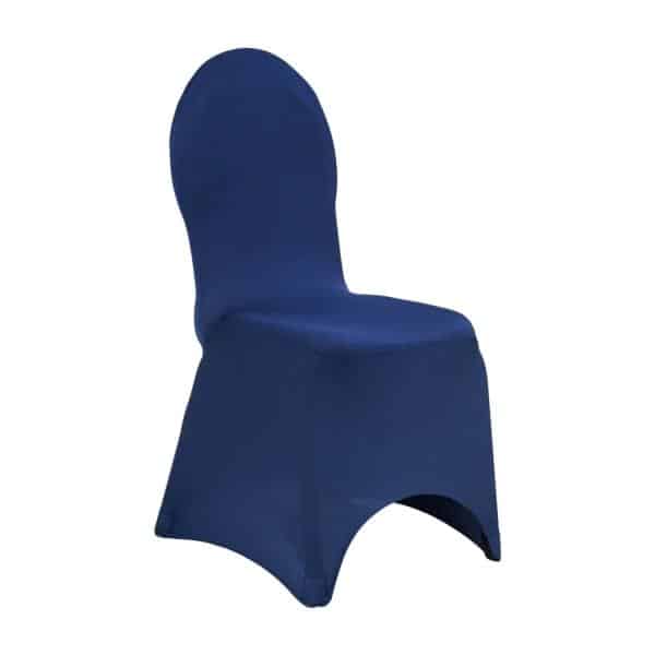 200 GSM Grade A Quality Spandex (Lycra) Banquet & Wedding Chair Cover By Eastern Mills in Navy Blue Color | Rental
