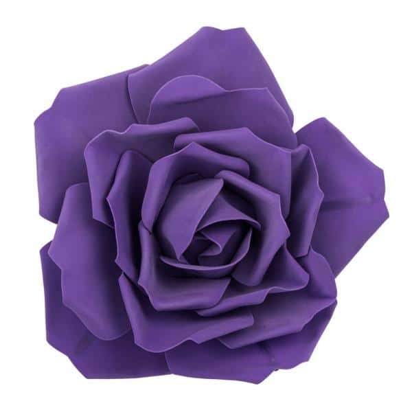 16″ Foam Rose for Wall Decor, Backdrops and More – Purple | Rental 16″ Foam Rose for Wall Decor, Backdrops and More – Purple | Rental