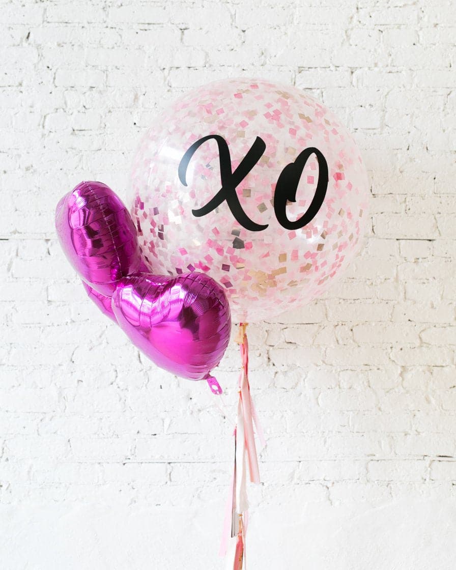 GIFT-Giant XO Love Palette Confetti Balloon | Rental GIFT-Giant XO Love Palette Confetti Balloon | Rental