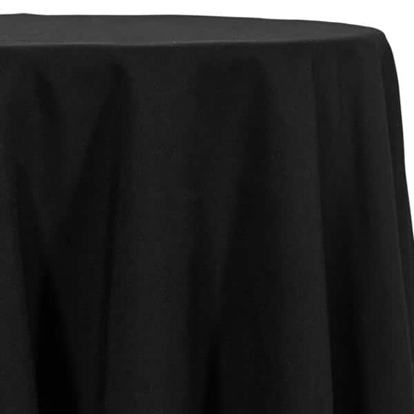 Black – Spun Polyester “Feels Like Cotton” Tablecloth – Many Size Options | Rental