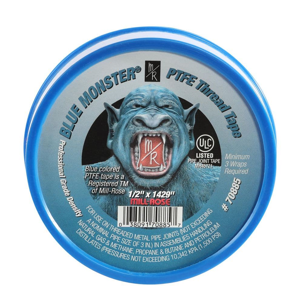 Blue Monster — 1/2 in. x 1429 in. PTFE Thread Seal Tape | Rental