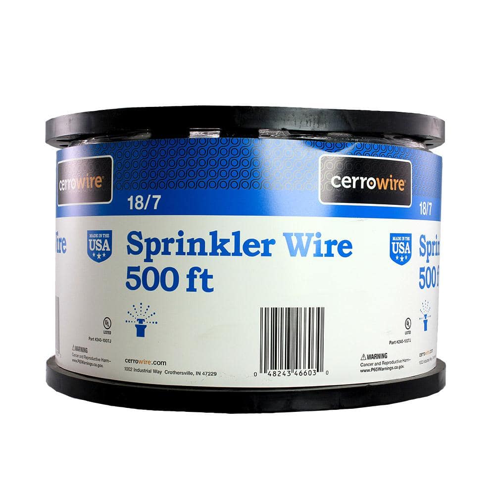 Cerrowire — 500 ft. 18/7 Black Solid Copper Sprinkler Wire | Rental