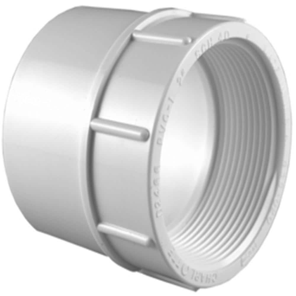 1 in. PVC Schedule 40 Hub x FPT Adapter Fitting | Rental 1 in. PVC Schedule 40 Hub x FPT Adapter Fitting | Rental