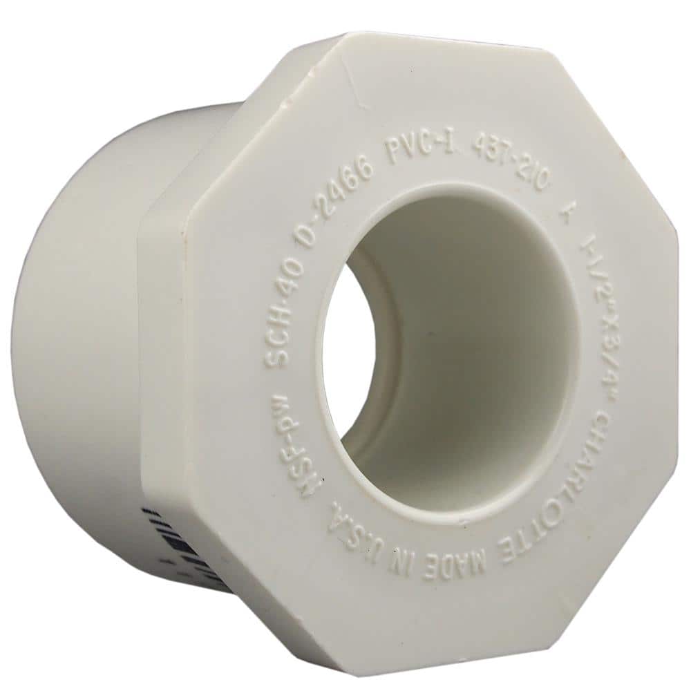 Charlotte Pipe — 1 in. x 3/4 in. PVC Sch. 40 SPG x S Reducer Bushing | Rental