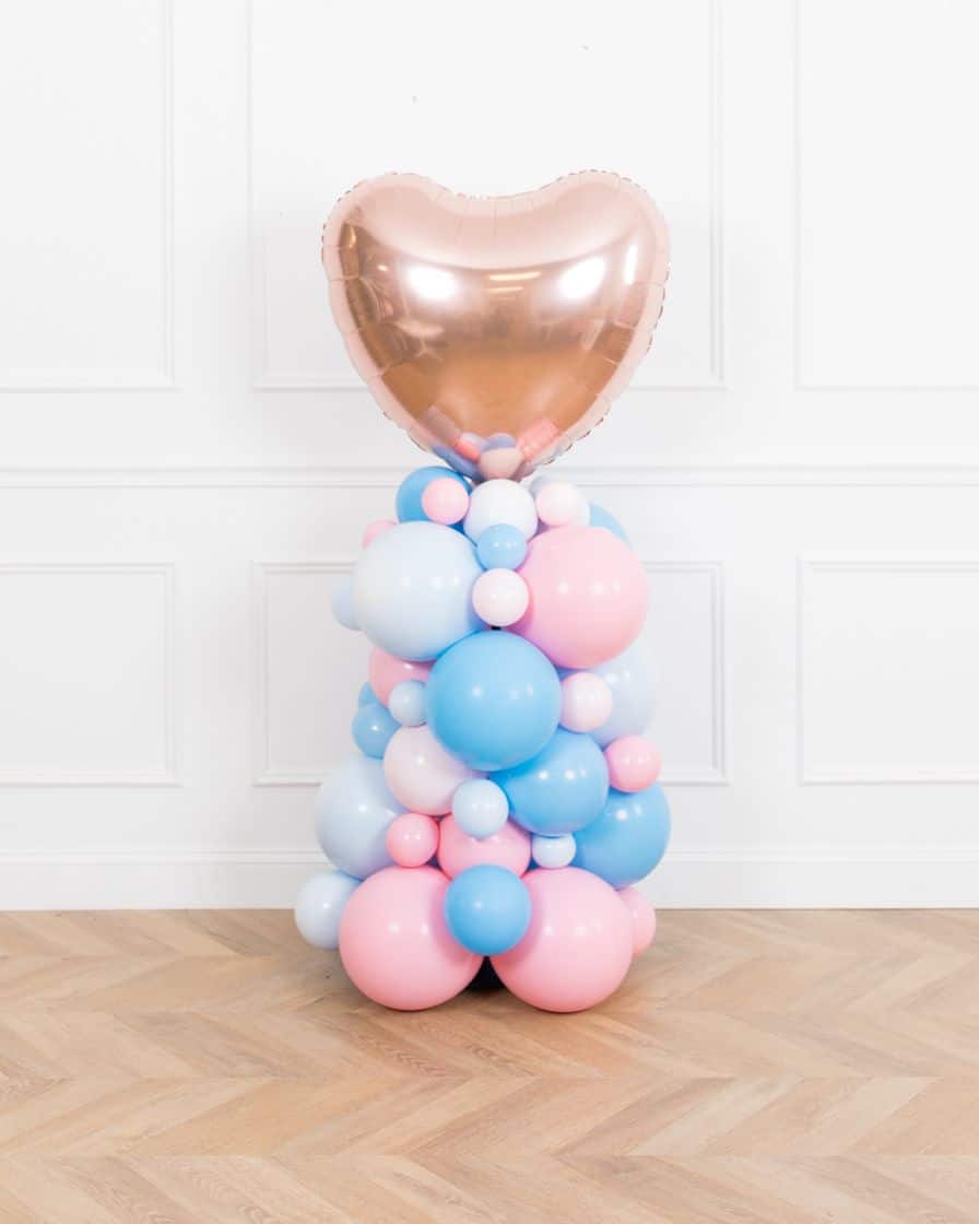 Petits Pastels – Heart Foil Balloon Column – 4ft | Purchase Petits Pastels – Heart Foil Balloon Column – 4ft | Purchase