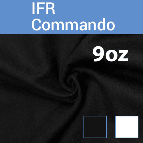 9oz. Fire Retardant Duvetyne/Commando Cloth – Sewn Drape Panel w/ 4″ Rod Pockets – 8ft | Rental