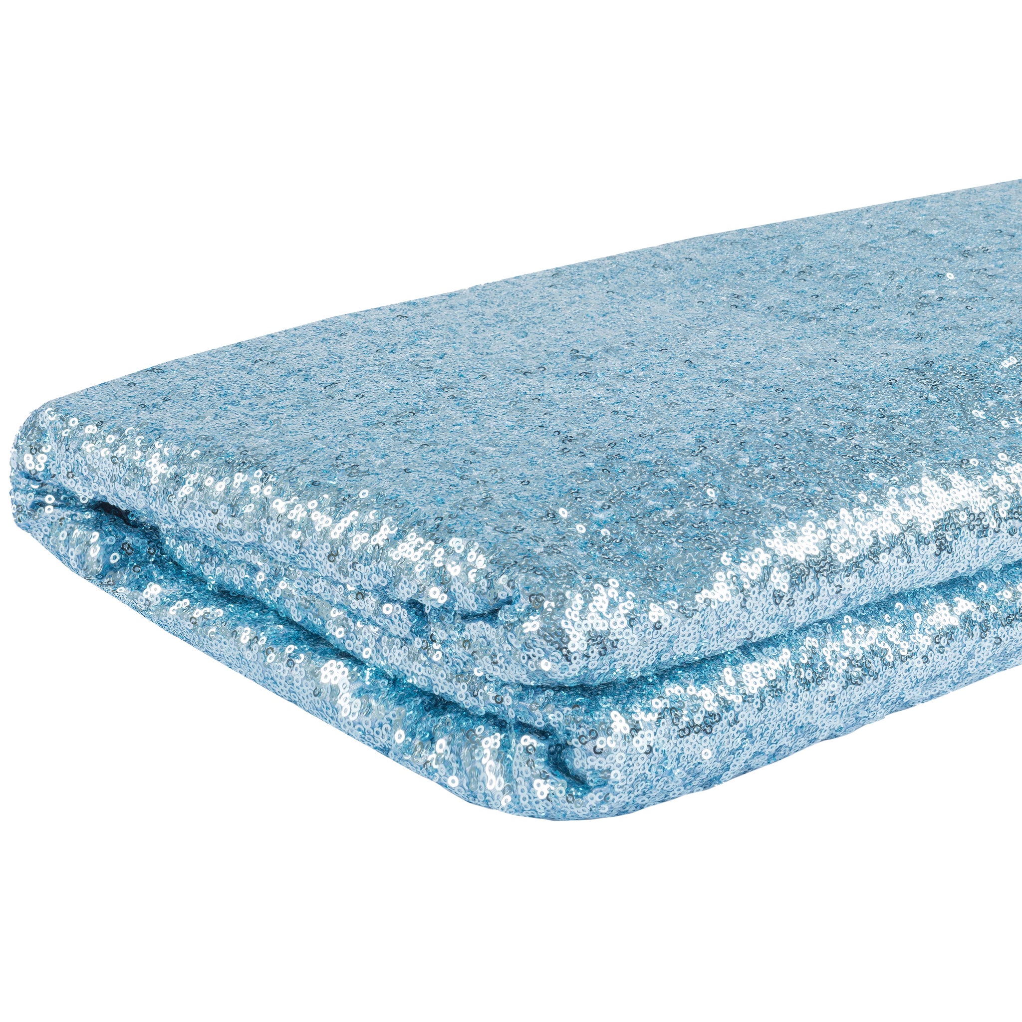 10 yards Glitz Sequins Fabric Bolt – Baby Blue | Rental