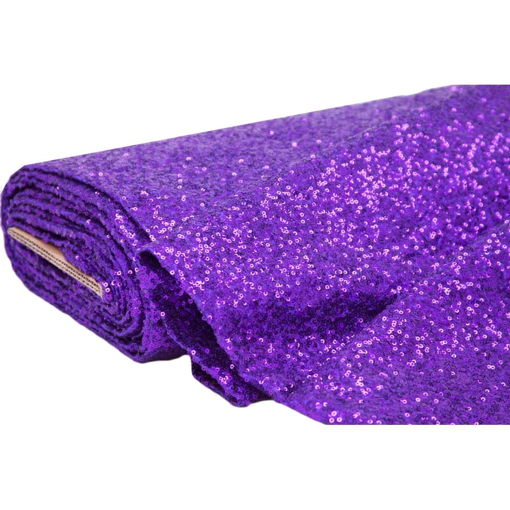 10 yards GLITZ Sequins Fabric Bolt – Purple | Rental