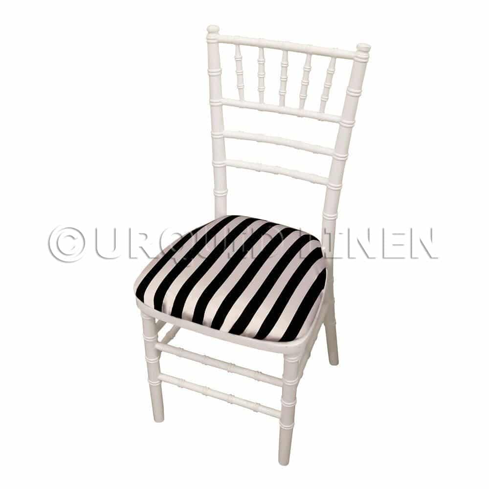 Lamour Stripes (1″ & 4″) Chair Pad Cover | Rental